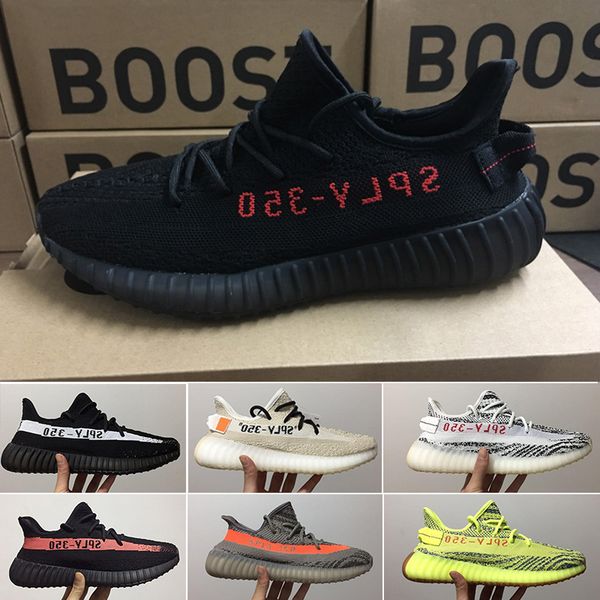 

luxury special price350 sneaker new kanye running shoes grey orange striped zebras grow black red mass color quality sneakers 36-46 htuy6