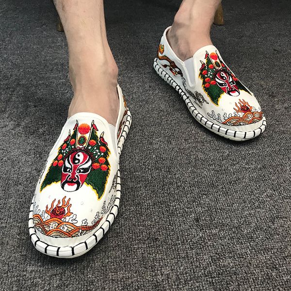 

bjyl fashion summer shoes men casual shoes large sizes 36-45 lightweight breathable slip-on flats 2020 new men sneakers m1305, Black