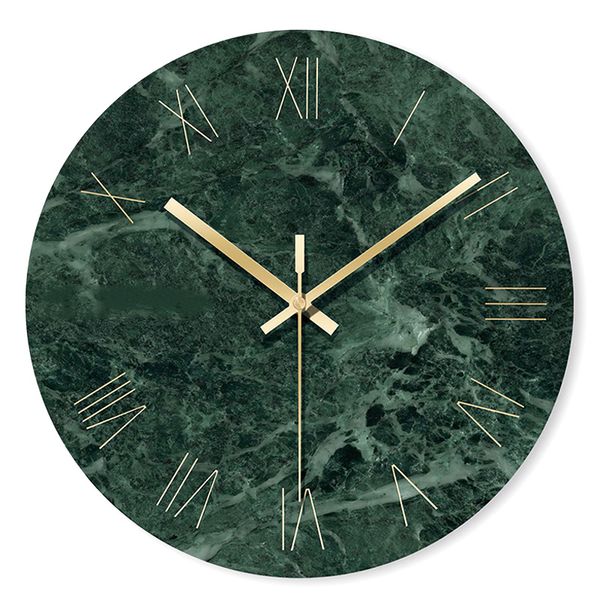 

new marble wall clock simple decorative creative nordic modern marble clock wall
