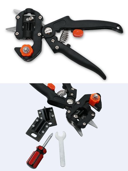 

garden fruit tree pro pruning shears scissor grafting cutting tool snip secateur machine + 2 blade garden tools set