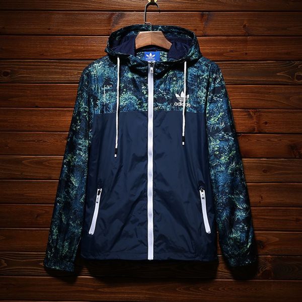 

sudadera adidas бренд дизайнерские куртки высокое качество тонкие роскошные мужские ветровки открытый спорт камуфляжная куртка пальто улична, Black;brown