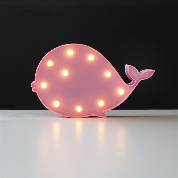 Party Supplies Cartoon Lovely Whale Schlafzimmer LED Nachtlicht