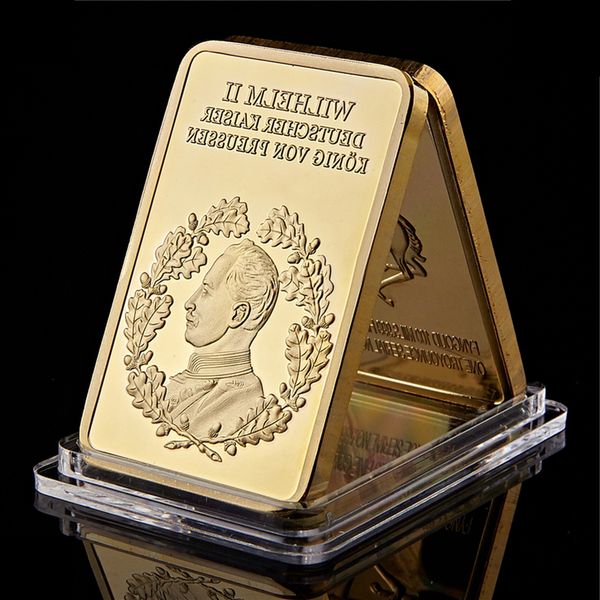 

preussen king of deutsche 1888-1918 kaiser wilhelm ii von deutschland gold bar value collection art crafts