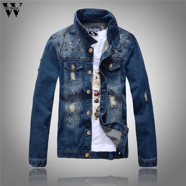 

men autumn winter casual jacket long sleeve turn-down collar solid denim jacket slim mens coats casual coat 2019 high quality, Black;brown