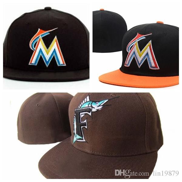 

Новое поступление мода Marlins M письмо бейсболки gorras кости для мужчин и женщин высок