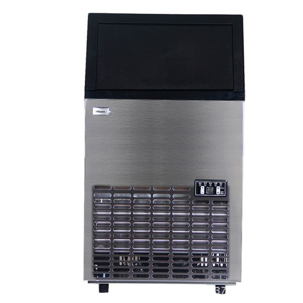 

ice maker commercial milk tea shop ktv large, medium and small household 80kg automatic ice maker with water