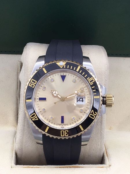 

2020 watch multi-color stainless 40mm new sapphire mechanical yacht automatic steel rubber sports man xfecx, Slivery;brown