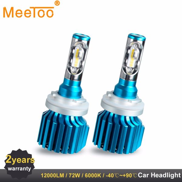 

2pcs h4 led h7 h11 h8 9006 hb4 h1 h3 hb3 9012 auto car headlight 72w 12000lm high low beam bulb automobile lamp 6000k