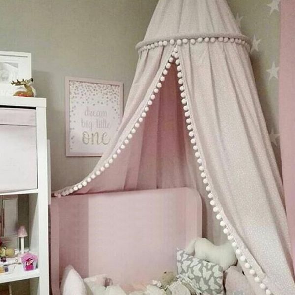 Grosshandel Urijk Student Bed Moskitonetz Room Decor Fur Kinder Madchen Rosa Prinzessin Moskitonetz Baldachin Baby Kids Lace Four Corner Post Von
