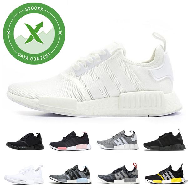 

red marble nmd r1 mens running shoes military green oreo atmos bred tri-color og classic men women thunder sports trainer sneakers 36-45