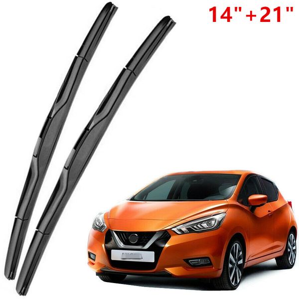 

new set genuine oem front windshield wiper blades fit for 2015-2019 micra march hatchback