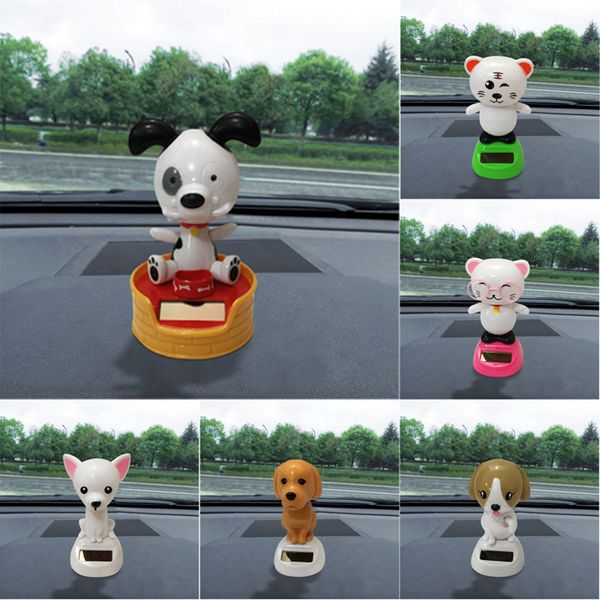 

car furnishing articles 2019 fashion solar powered dancing animal swinging animated bobble dancer toy car decor dog