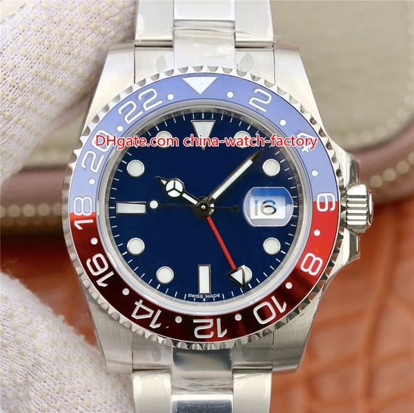 

6 tyle ew v2 40mm gmt batman world pep i ba el 116719blro 126711 126710 ceramic cal 2836 automatic men watch watche
