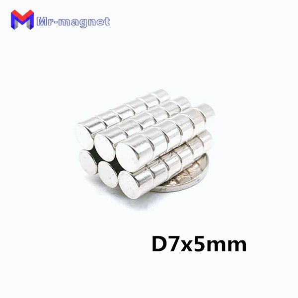 

imanes new imanes de nevera 50pcs 7x5mm magnet disc sintered ndfeb teaching d75 super strong rare earth 7x5 neodymium magnets d7x5 75