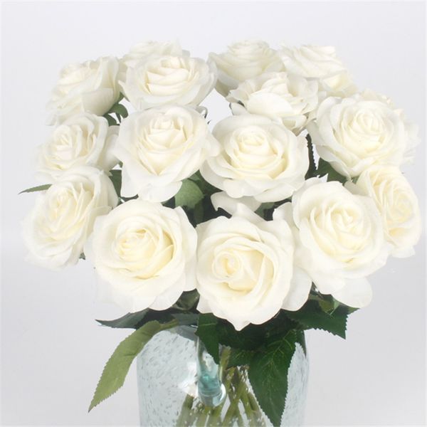 

fresh rose artificial flowers real touch rose flowers, home decorations for wedding party or birthday