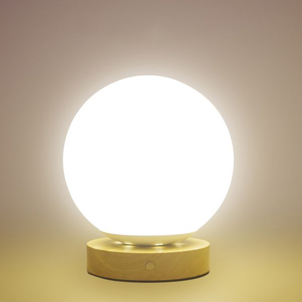 

creative bedroom bedside lamp remote control dimming eye protection nursing night lamp solid wood decoration rechargeable table lamp 10004