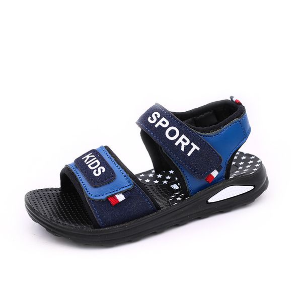 

2020 new summer children's casual sandals boys fashion open toe outdoor beach fisherman sandal kids fashion walking shoe, Black;red