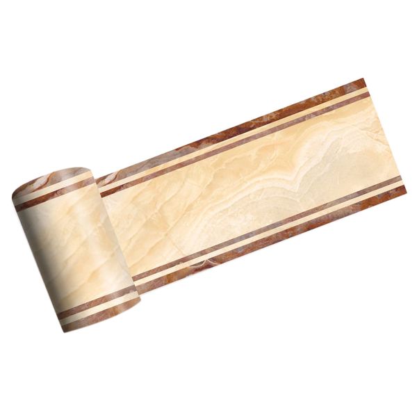 

2m self-adhesive side line tile sticker yellow marble bathroom kitchen restaurant wall stair floor border wall sticker home deco