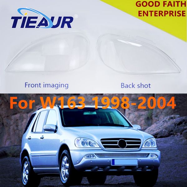 

car accessories 4doors headlight transparent glas lens cover for w163 ml320 ml350 ml500 98-04 headlamp clear shell replaced