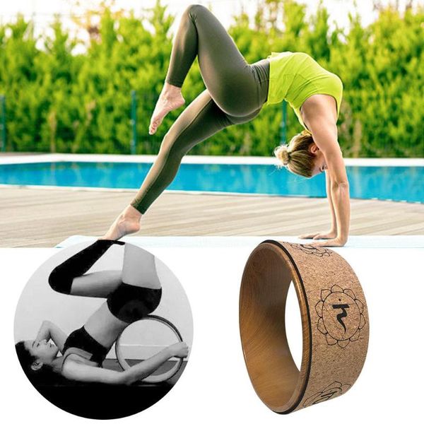 

wood yoga wheel pilates with buddha lotus professional tpe yoga circles gym workout back training tool for bodybuilding fitness