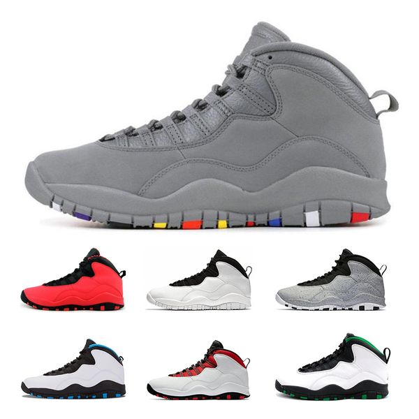 

cement 10 brand basketball shoes 10s jumpman 23 sneakers cool grey i am back triple black women man trainers sports shoe size 7-13