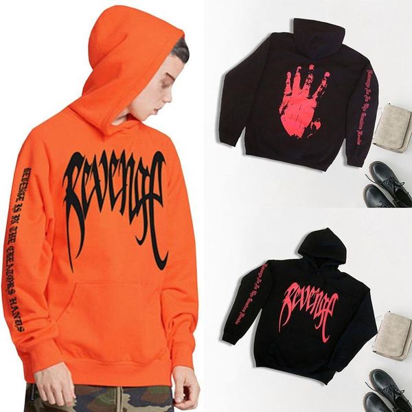 

мужские дизайнерские толстовки роскошный свитер новый тренд бренд реванш английское письмо печать свободный хлопок повседневная хип-хоп улич, Black