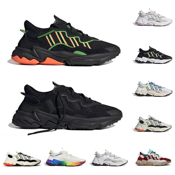 

2019 new arrival brand fashion xeno ozweego halloweeen tones triple black wine red cloud whita designer sneakers shoes women mens 36-45, White;red