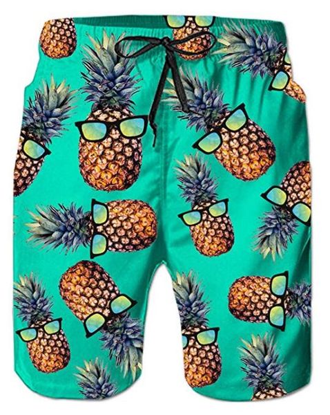 

i2u custom mens 3d printed funny quick swim trunks beach shorts for beach, White;black