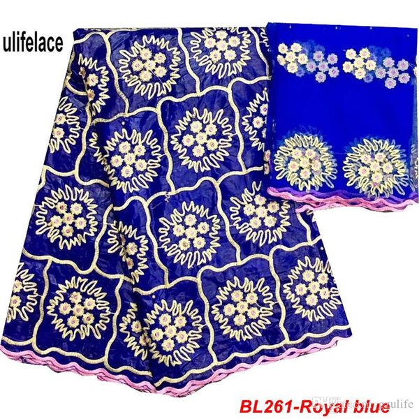 

african bazin riche royal blue color brode riche getzner with beads most popular style brocade fabric for dress bl-261, Black;white