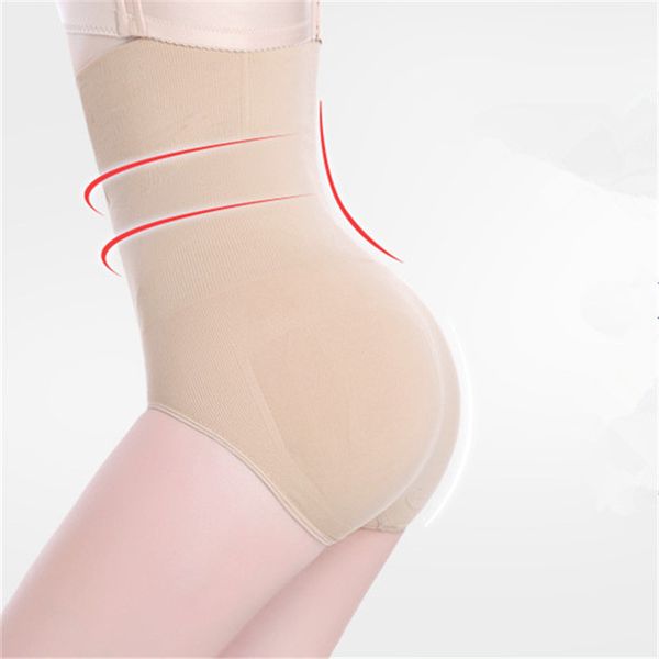 

women hight waist body shapers butt lifter briefs control waist trimmer slimming underwear body shapers shaperwear, Black;white