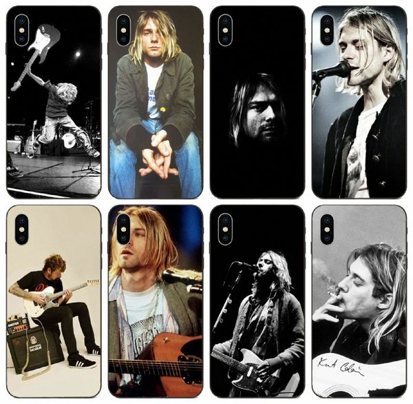 

[tongtrade] nirvana singer kurt cobain case for iphone 11 pro max x xs xr 8s 8 7s 7 se samsung a70 a730 huawei g play mini lg x power 2 case