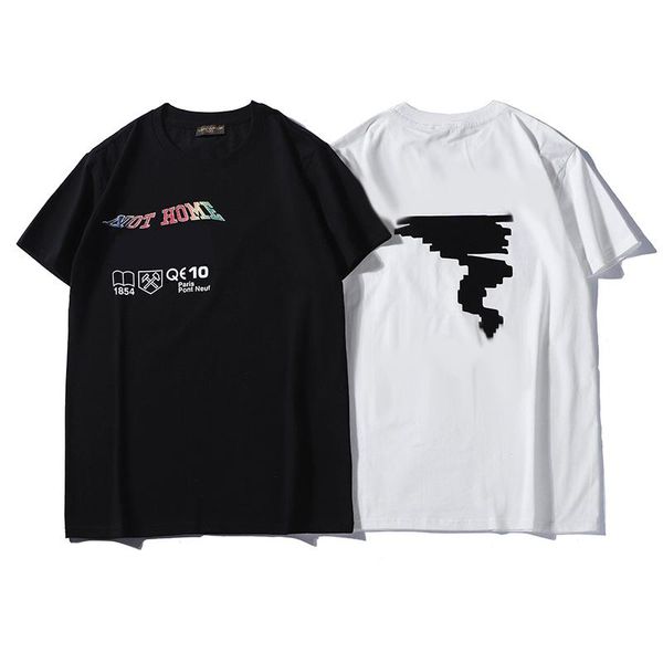 

дизайнер мужчины женщины тенниска бренд летом моды случайные черные и белые круглые шеи короткие рукава роскошный дизайн мужчины женщины тен, White;black