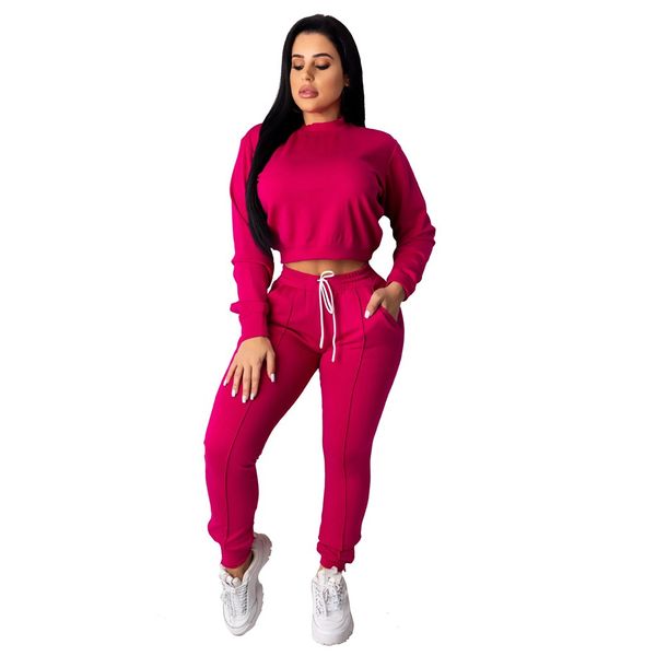 

women long sleeve 2 piece tracksuit casual long pants outfit sportswear workout sets fitness clothing sports running set #d, Black;blue