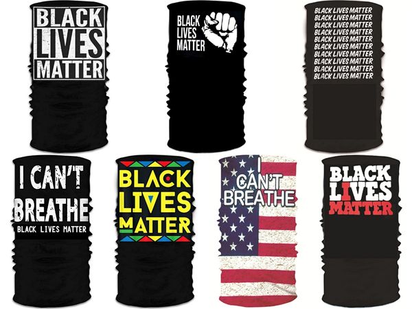 

i cant breathee scarf ice silk mask black lives matter magic scarves sunscreen headband summer outdoor riding face protective gga3438 #115