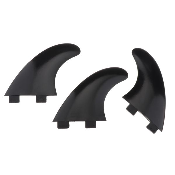 

3 pieces surfboard fin set - shortboard fins tri longboard fins - high performance fiberglass reinforced nylon - select sizes