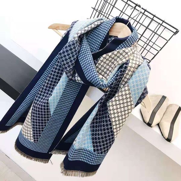 

new классический большой плед кашемир мужские и женские шарфы роскошный кашемир новые designerss ромба кашемир шарфы 180 * 70 см 001, Blue;gray