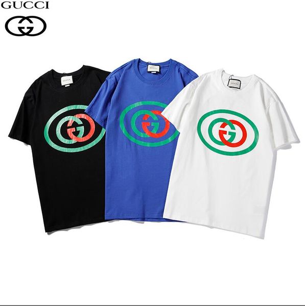 

trend new t-shirt men's solid color striped shirt t-shirt fashion summer letter printing men's shirt clothing, Black