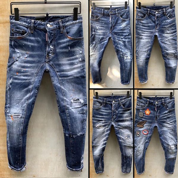 

2019 new famou fa hion de igner di tre ed ripped men jean motorcycle biker jean cau al denim pant treetwear men jean ag