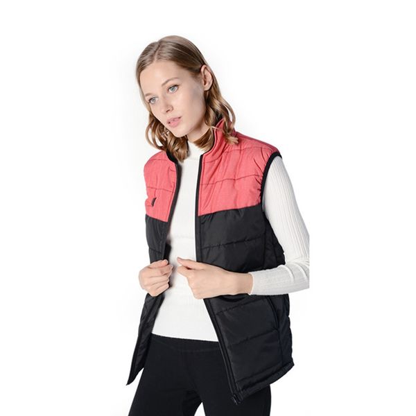 

upgrade usb heating vest women electric heated vest jacket winter thermal warm hunting jacket for outdoor camping hiking warm m, Black;blue