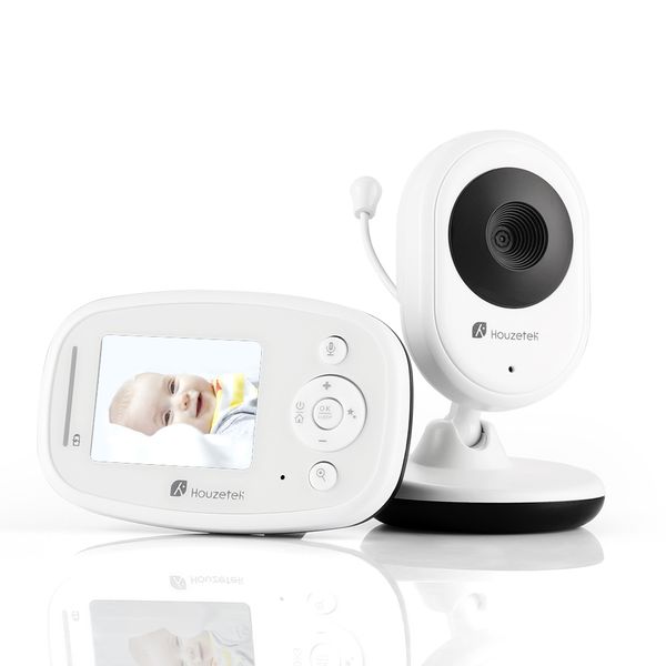 

houzetek 820 baby monitor with mic, so you can talk to with your baby via the two-way audio talk function