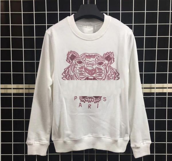 

new brand mensken zo hoodies sweatshirts tiger head embroideried eyes winter women hoodie with oznek streetwear jogger clothing, Black