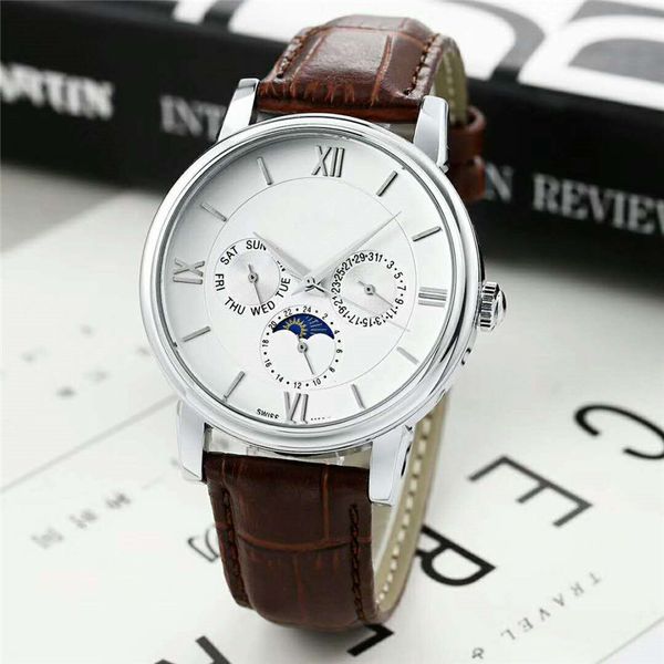 

Известный дизайнер Мода Горячие Продажа Мужские бренды Часы Повседневная кожаны