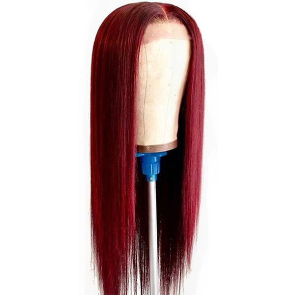 

13x4 lace front human hair wig for black women malaysian straight lace front wig pre plucked with baby hair