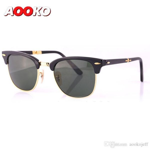 

горячая тема моды классическая складка модель 2176 солнцезащитные очки мастер складные очки раскладную женщины марка дизайнер мужчины зрелищ, White;black