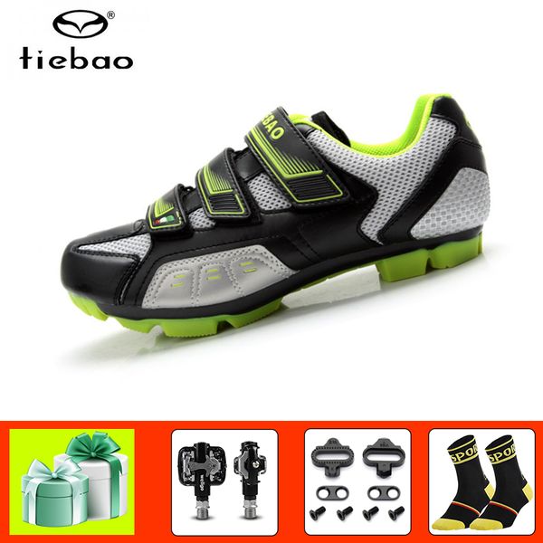 

tiebao sapatilha mtb 2019 men cycling shoes outdoor sneakers bicycle pedals bike shoes superstar breathable riding bike, Black