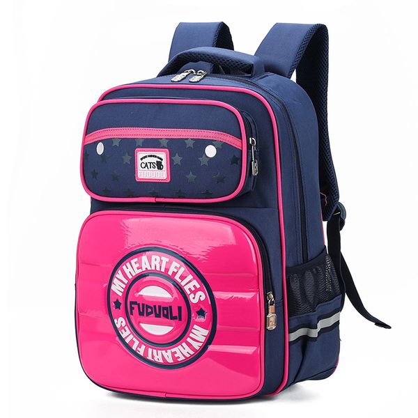 

3-6 grade primary school schoolbag cute cartoon backpack for boys and girls back protection bag