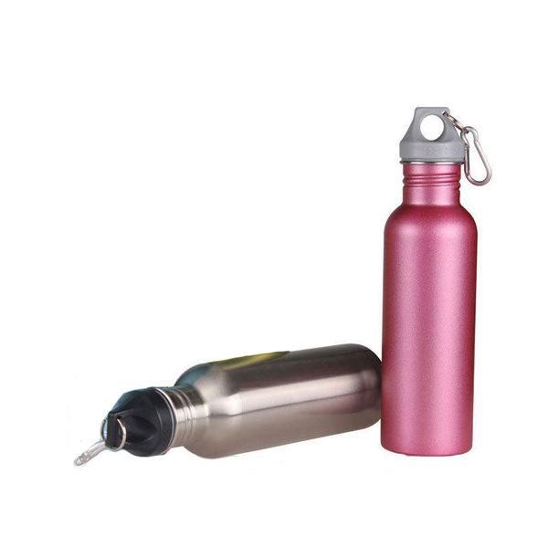 

summer creative advertising custom logo riding water cup outdoor single wall stainless steel sports water bottle