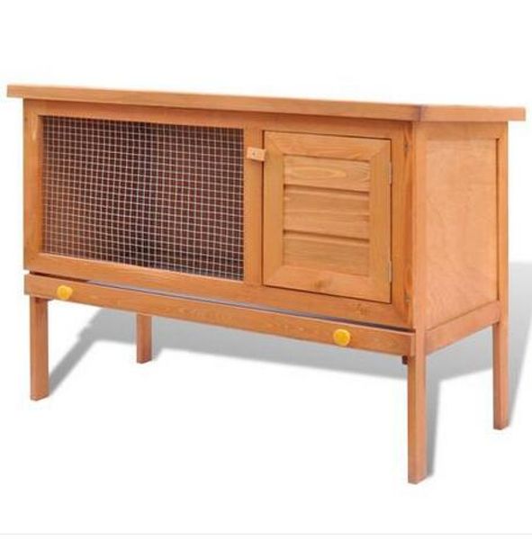 

wholesales rabbit cage outdoors pets 1 level wood cage