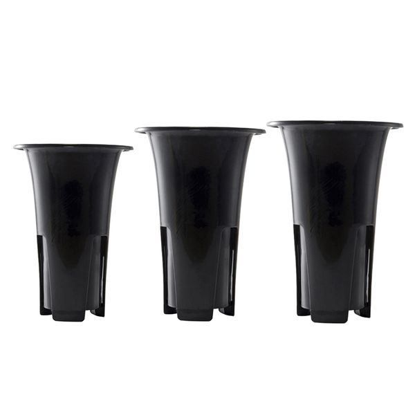 

3pcs plastic plant pots garden flower pots planters for orchid