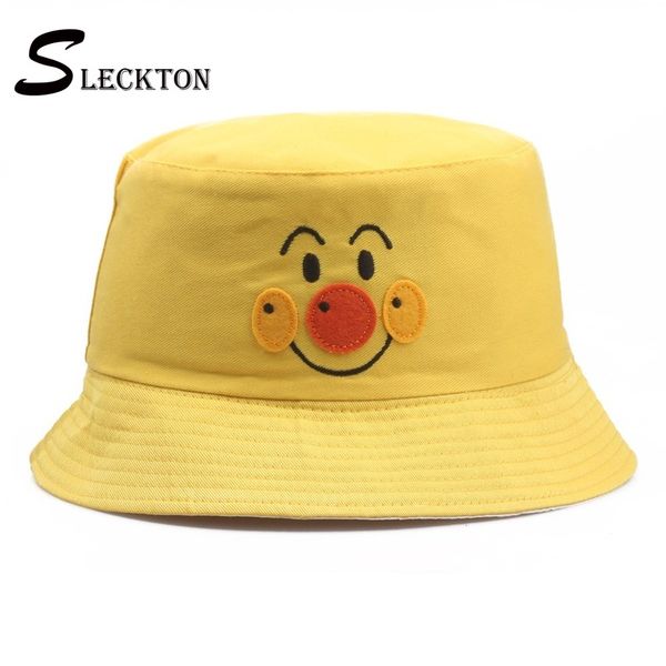 

sleckton bucket hat for women cartoon embroidery patch panama girls boys beach hat summer sunhats girls fisherman bob unisex